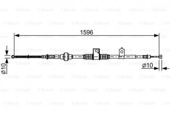 Купить 1 987 482 520 BOSCH Трос ручника Lancer X (1.5, 1.6, 1.8, 2.0)