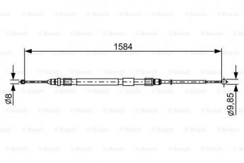 Купити 1 987 482 491 BOSCH Трос ручного гальма 4-series (F32, F33, F36) (1.5, 2.0, 3.0)