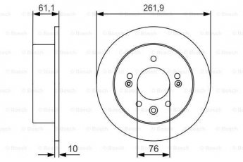 Купить 0 986 479 R09 BOSCH Тормозные диски Elantra (1.6 CRDi, 1.6 CVVT, 2.0 CVVT)