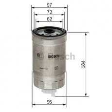 Купить F 026 402 036 BOSCH Топливный фильтр (накручиваемый) Ивеко  (LD 260 E 48 Y, LD 440 E 39 TX)