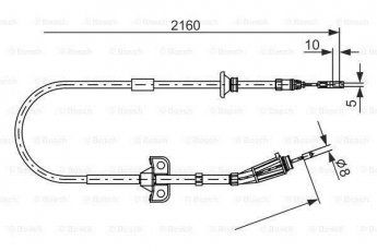 Купить 1 987 482 284 BOSCH Трос ручника XC90 (2.5, 2.9, 3.2, 4.4)