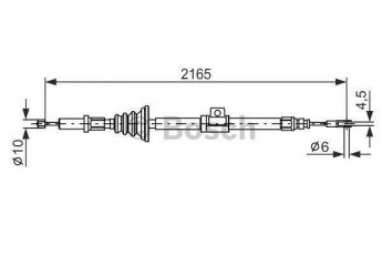 Купити 1 987 482 105 BOSCH Трос ручного гальма XC70 2.4 T XC AWD