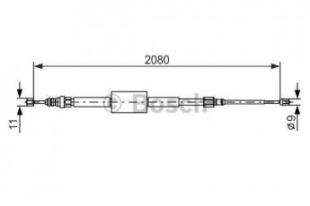 Купить 1 987 477 787 BOSCH Трос ручника Меган 2 (1.4, 1.5, 1.6, 1.9, 2.0)