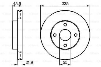 Купить 0 986 478 787 BOSCH Тормозные диски Mazda 323 (BA, BJ) (1.3, 1.5, 1.6)