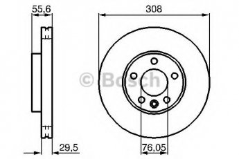 Купити 0 986 479 B88 BOSCH Гальмівні диски Транспортер (Т5, Т6) (1.9, 2.0, 2.5, 3.2)