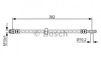 Купити 1 987 476 696 BOSCH Гальмівний шланг Passat (B3, B4, B5) (2.0, 2.8, 2.9)
