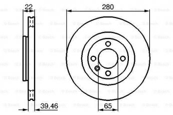 Купити 0 986 478 508 BOSCH Гальмівні диски Пассат (Б3, Б4) 1.8 G60 Syncro