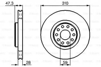 Купить 0 986 478 669 BOSCH Тормозные диски Alfa Romeo 166 (2.0, 2.4, 2.5, 3.0, 3.2)