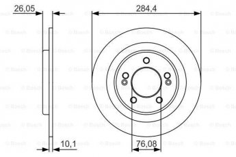 Купить 0 986 479 A47 BOSCH Тормозные диски Hyundai i30 (1.4, 1.6)