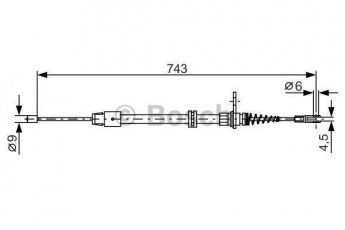 Купить 1 987 482 329 BOSCH Трос ручника CL-Class CLS (2.1, 3.0, 3.5, 4.7, 5.5)