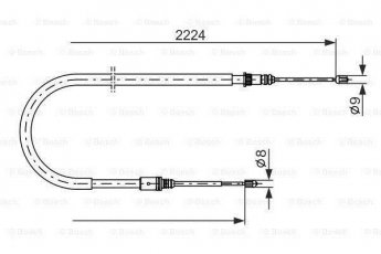 Купить 1 987 482 303 BOSCH Трос ручника Примера P12 (1.6, 1.8, 1.9, 2.0, 2.2)