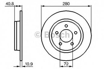 Купити 0 986 479 C79 BOSCH Гальмівні диски Mazda 3 (BK, BL) (2.0, 2.2, 2.3)