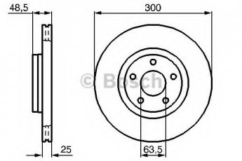 Купить 0 986 479 C52 BOSCH Тормозные диски Focus (2, 3) (1.0, 1.5, 1.6, 1.8, 2.0)