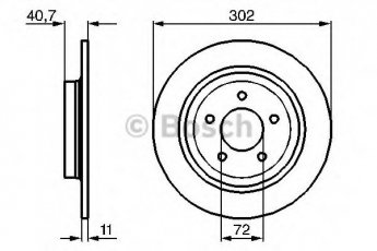 Купити 0 986 479 C69 BOSCH Гальмівні диски Mazda 5 (1.6, 1.8, 2.0)