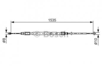Купить 1 987 477 950 BOSCH Трос ручника БМВ Е90 (Е90, Е91, Е92, Е93) (1.6, 2.0, 2.5, 3.0, 4.0)