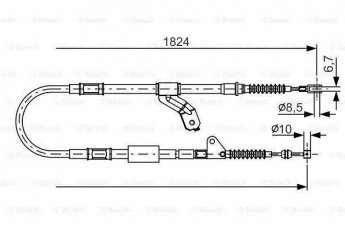 Купить 1 987 482 159 BOSCH Трос ручника Avensis T22 (1.6, 1.8, 2.0)