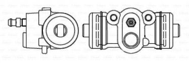 Купить F 026 002 387 BOSCH Рабочий тормозной цилиндр Mazda 626 (1.8, 2.0)