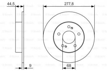 Купить 0 986 479 T86 BOSCH Тормозные диски Maxima (A32, A33) (2.0, 3.0)