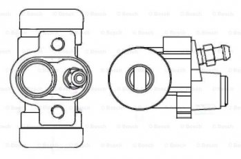 Купити F 026 002 384 BOSCH Робочий гальмівний циліндр Ігніс (1.3, 1.3 4WD)
