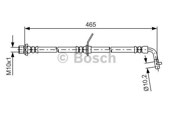 Купити 1 987 481 613 BOSCH Гальмівний шланг Avensis T22 (1.6, 1.8, 2.0)