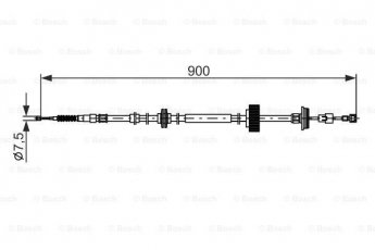 Купить 1 987 482 793 BOSCH Трос ручника BMW X5 (E70, F15) (2.0, 3.0, 4.4, 4.8)