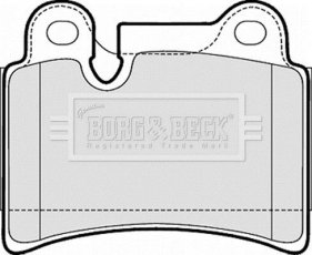 Купити BBP2053 Borg&beck Гальмівні колодки задні Touareg (3.0 V6 TDI, 3.2 V6, 3.6 V6 FSI) 