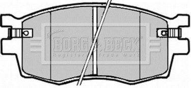 Купить BBP1923 Borg&beck Тормозные колодки передние Hyundai i20 (1.1, 1.2, 1.4, 1.6) 