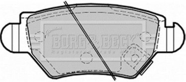 Купить BBP1687 Borg&beck Тормозные колодки задние Астра Г 