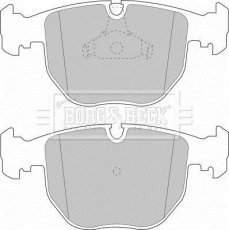 Купить BBP1595 Borg&beck Тормозные колодки передние БМВ Е39 (2.9, 3.0, 3.5, 4.4, 4.9) 