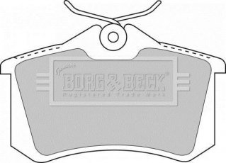 Купить BBP1512 Borg&beck Тормозные колодки задние Берлинго (1.6 HDI 110, 1.6 HDI 90, 2.0 HDI 90) 
