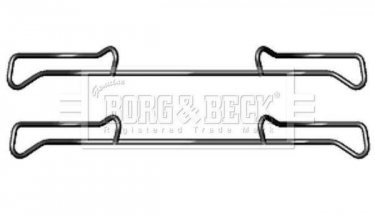 Купити BBK1219 Borg&beck Ремкомплект гальмівних колодок Peugeot 307 (2.0 16V, 2.0 HDi 135)