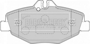 Купити BBP1796 Borg&beck Гальмівні колодки  Mercedes 211 