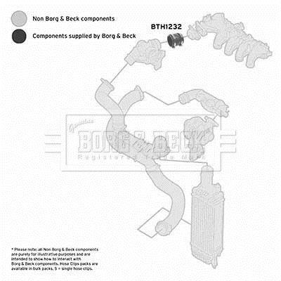 Купити BTH1232 Borg&beck Патрубок інтеркулера Peugeot