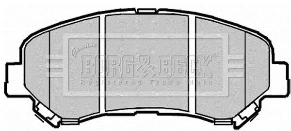 Купити BBP2084 Borg&beck Гальмівні колодки  X-Trail (2.0, 2.5) 
