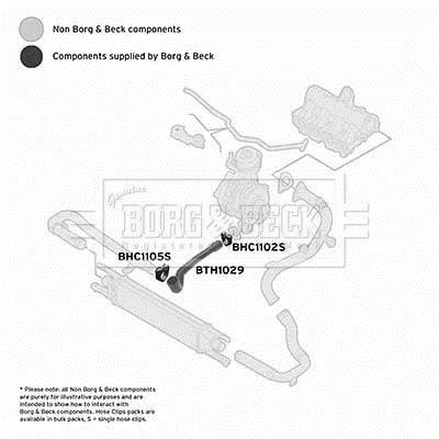 Купити BTH1029 Borg&beck Патрубок інтеркулера Фіат