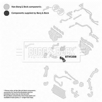 Купити BTH1388 Borg&beck Патрубок інтеркулера Мовано (2.5 CDTI, 2.5 DTI)
