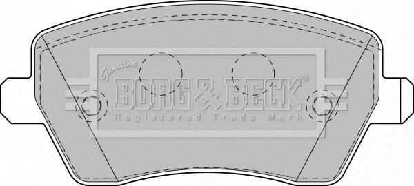 Купити BBP1807 Borg&beck Гальмівні колодки  Дастер (1.5 dCi, 1.6 16V, 1.6 16V LPG) 