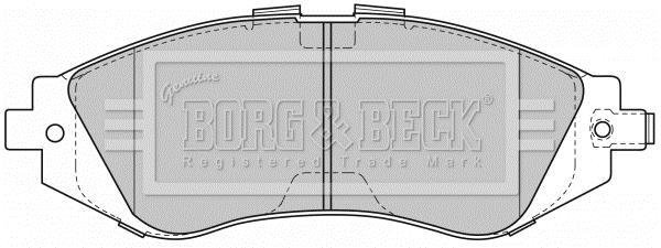 Купить BBP1881 Borg&beck Тормозные колодки  Lacetti (1.4, 1.6, 1.8, 2.0) 