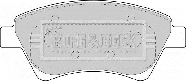 Купити BBP1821 Borg&beck Гальмівні колодки  Сценік 2 (1.4, 1.5, 1.6, 1.9, 2.0) 