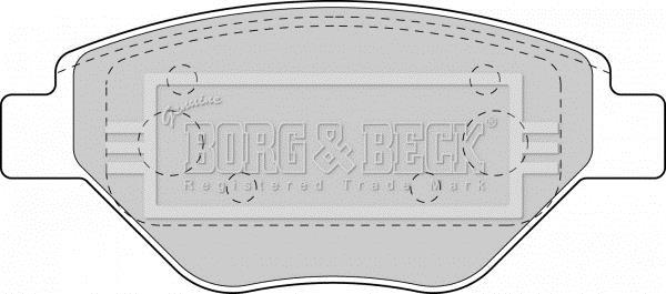 Купити BBP1851 Borg&beck Гальмівні колодки  Megane 2 (1.4, 1.4 16V) 