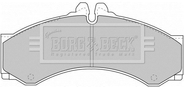 Гальмівна колодка BBP1589 Borg&beck –  фото 1