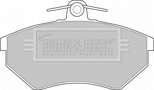 Купить BBP1427 Borg&beck Тормозные колодки  Jetta 2 (1.8, 1.8 16V) 