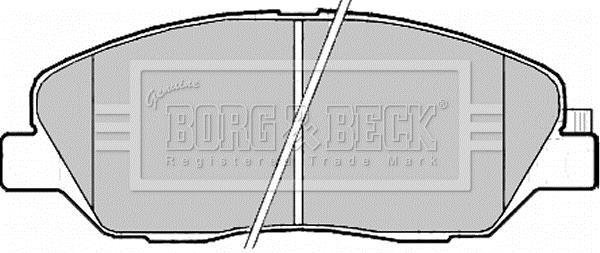 Купить BBP2176 Borg&beck Тормозные колодки  Санта Фе (2.0, 2.2, 2.4, 2.7) 