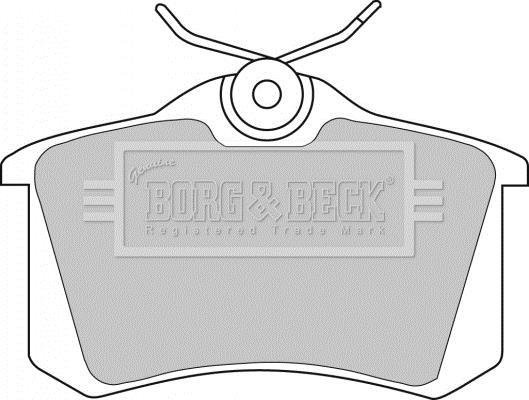 Купить BBP1542 Borg&beck Тормозные колодки  Толедо (1.8 16V, 2.0 i, 2.0 i 16V) 