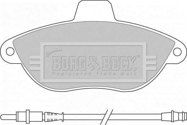 Гальмівна колодка BBP1461 Borg&beck –  фото 1