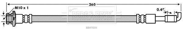 Купить BBH7659 Borg&beck Тормозной шланг Qashqai (1.5, 1.6, 2.0)