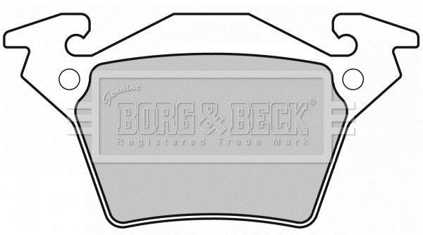 Купити BBP1670 Borg&beck Гальмівні колодки  Віто 638 (2.0, 2.1, 2.2, 2.3, 2.8) 