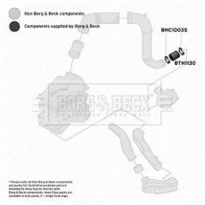 Купить BTH1130 Borg&beck Патрубок интеркулера Audi A3