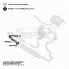 Купити BTH1032 Borg&beck Патрубок інтеркулера Фіат