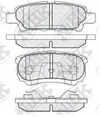 Купити PN3502 NiBK Гальмівні колодки задні Lancer (9, X) 